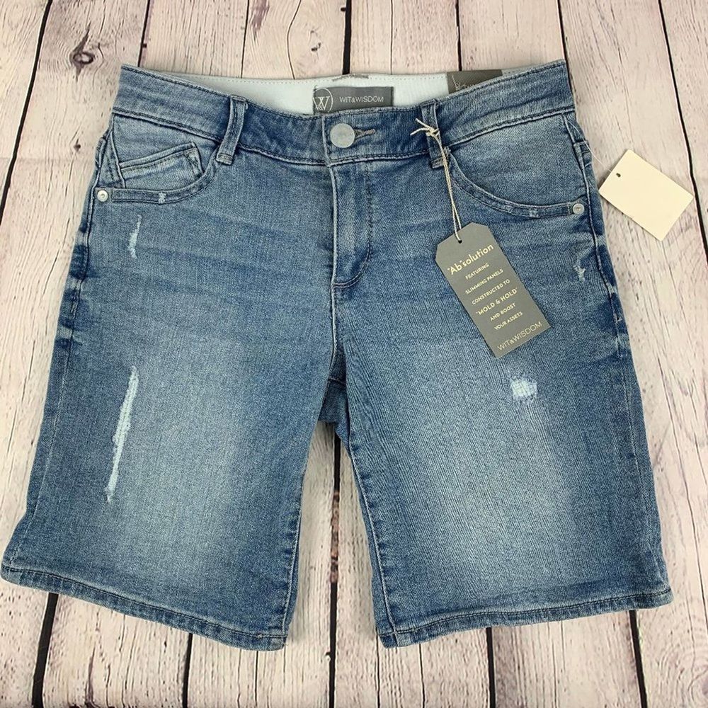 Wit & Wisdom NWT Bermuda Jean Shorts 2